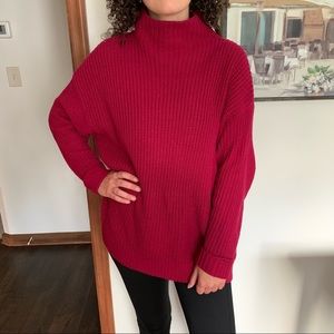 American Eagle Oversized Mock Neck Sweater